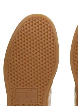 Chaussures Tommy Jeans Greenwich en textile beige pour femme