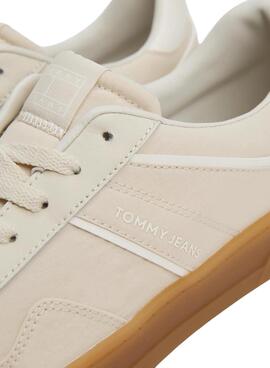 Chaussures Tommy Jeans Greenwich en textile beige pour femme
