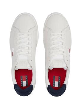Baskets Tommy Jeans Archive blanches pour hommes