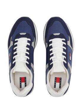 Chaussures de sport Tommy Jeans Runner Casual bleu pour homme