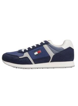 Chaussures de sport Tommy Jeans Runner Casual bleu pour homme