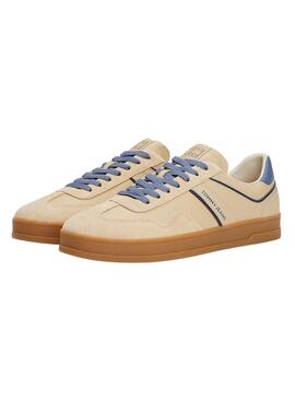Les baskets Tommy Jeans The Greenwich jaunes pour hommes.