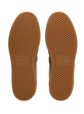 Les baskets Tommy Jeans The Greenwich jaunes pour hommes.