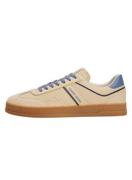 Les baskets Tommy Jeans The Greenwich jaunes pour hommes.