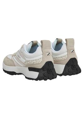 Chaussures Pepe Jeans Lucky Print beige pour femme