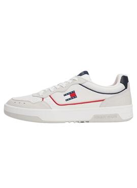 Baskets Tommy Jeans Cupsole Elevated blanc pour homme
