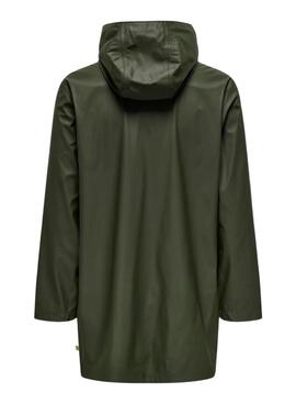 Imperméable Only and Sons Luca vert pour homme