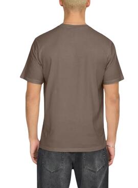 T-shirt Only and Sons Dawson marron pour homme.