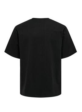 T-shirt Only and Sons Curated noir pour homme