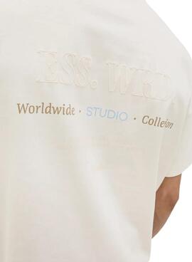 T-shirt Jack and Jones Urban beige pour homme