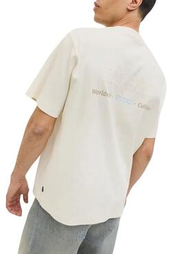 T-shirt Jack and Jones Urban beige pour homme
