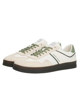 Chaussures Tommy Jeans The Greenwich blanc et vert pour homme
