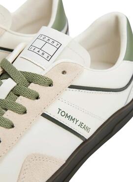 Chaussures Tommy Jeans The Greenwich blanc et vert pour homme