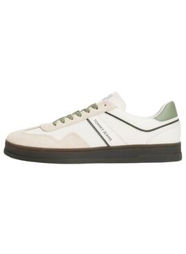 Chaussures Tommy Jeans The Greenwich blanc et vert pour homme