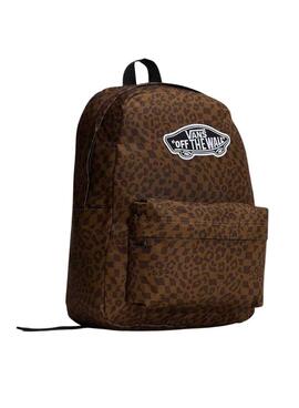 Sac à dos Vans Old Skool motif animal marron pour femme et homme