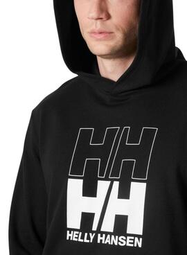 Sudadera Helly Hansen Graphic noire pour homme.