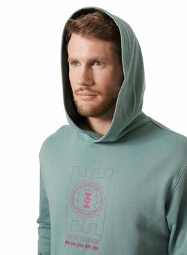 Sweatshirt Helly Hansen Core turquoise pour homme