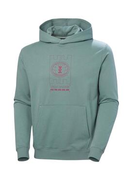 Sweatshirt Helly Hansen Core turquoise pour homme