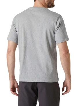 T-shirt Helly Hansen Logo gris pour homme