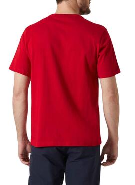 T-shirt Helly Hansen Logo rouge pour homme