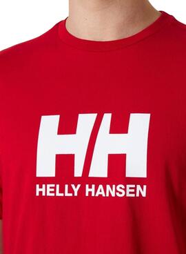 T-shirt Helly Hansen Logo rouge pour homme