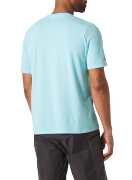 T-shirt Helly Hansen Race turquoise pour homme.