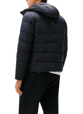 Veste à capuche Tommy Hilfiger Mid Weight bleu marine pour homme