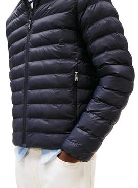 Veste Tommy Hilfiger Core Packable Recycled bleue marine pour homme.