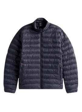 Veste Tommy Hilfiger Core Packable Recycled bleue marine pour homme.