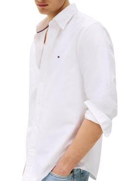 Chemise Tommy Hilfiger Solid Heritage Oxford blanc pour homme