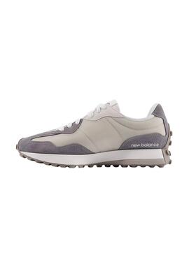 Chaussures New Balance U327 beige et violet pour homme