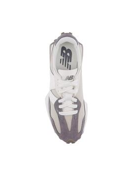 Chaussures New Balance U327 beige et violet pour homme
