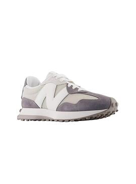 Chaussures New Balance U327 beige et violet pour homme