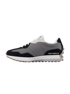 Chaussures New Balance U327 noires et grises pour homme