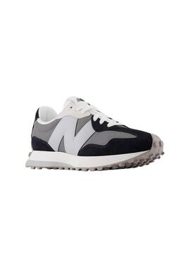 Chaussures New Balance U327 noires et grises pour homme