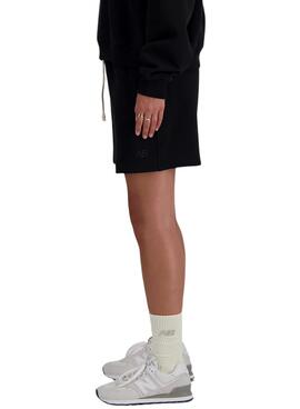 Shorts New Balance Athletics negro pour femme
