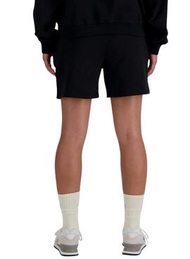 Shorts New Balance Athletics negro pour femme