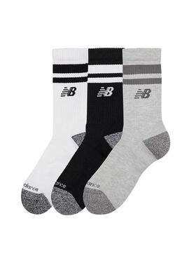 Chaussettes New Balance Active Stripe trois paires