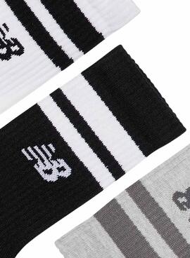 Chaussettes New Balance Active Stripe trois paires