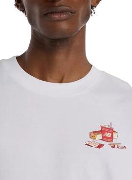 T-shirt New Balance Spectator blanc pour homme