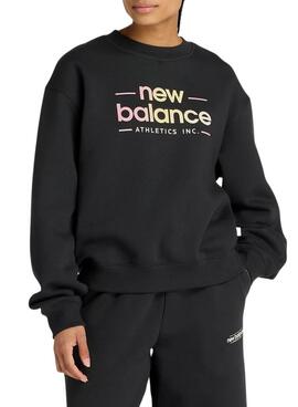 Sweatshirt New Balance Reimagined noir pour femme