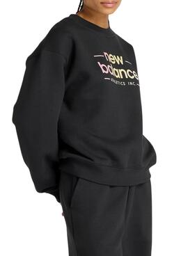 Sweatshirt New Balance Reimagined noir pour femme