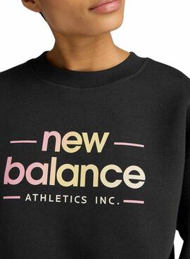 Sweatshirt New Balance Reimagined noir pour femme