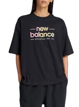 T-shirt New Balance Reimagined noir pour femme