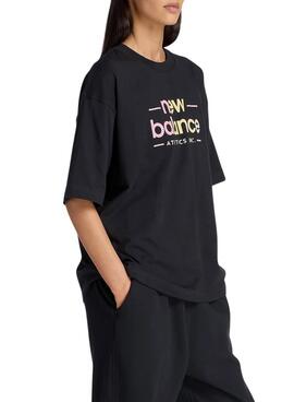 T-shirt New Balance Reimagined noir pour femme