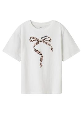 Maillot Name It Lise Marie blanc pour fille.