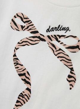 Maillot Name It Lise Marie blanc pour fille.