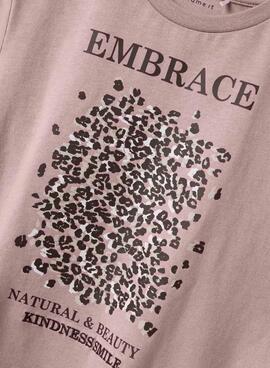 T-shirt Name It Lise Marie violet pour fille