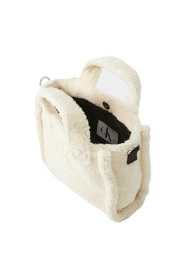 Sac fourre-tout Calvin Klein Teddy blanc pour fille