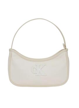 Sac à dos Calvin Klein Teddy Logo blanc pour fille